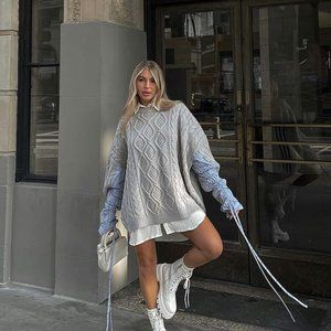 Storets Sadie Shirt Combo Knit Pullover